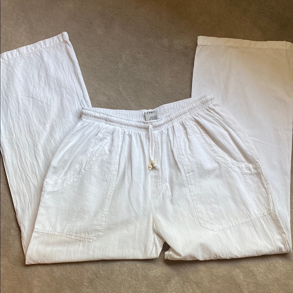 Men's White Casual Pants